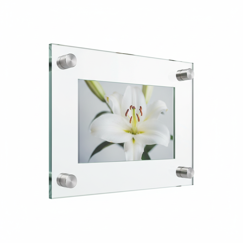 Floating Glass Frame - Standoff Hardware Detail