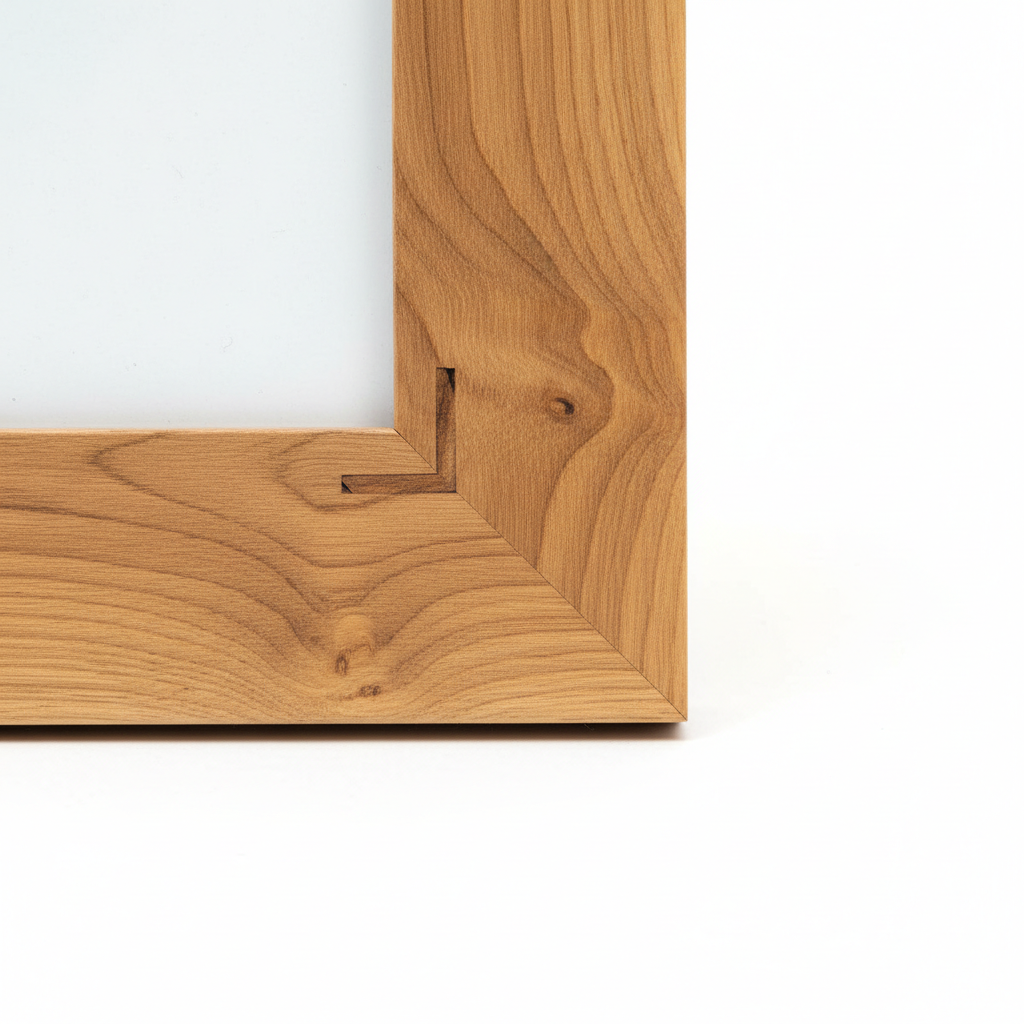 Wooden Photo Frame 4x6 - Wood Grain Detail