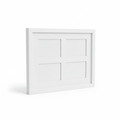 White Collage Photo Frame Multi-Opening - Front View