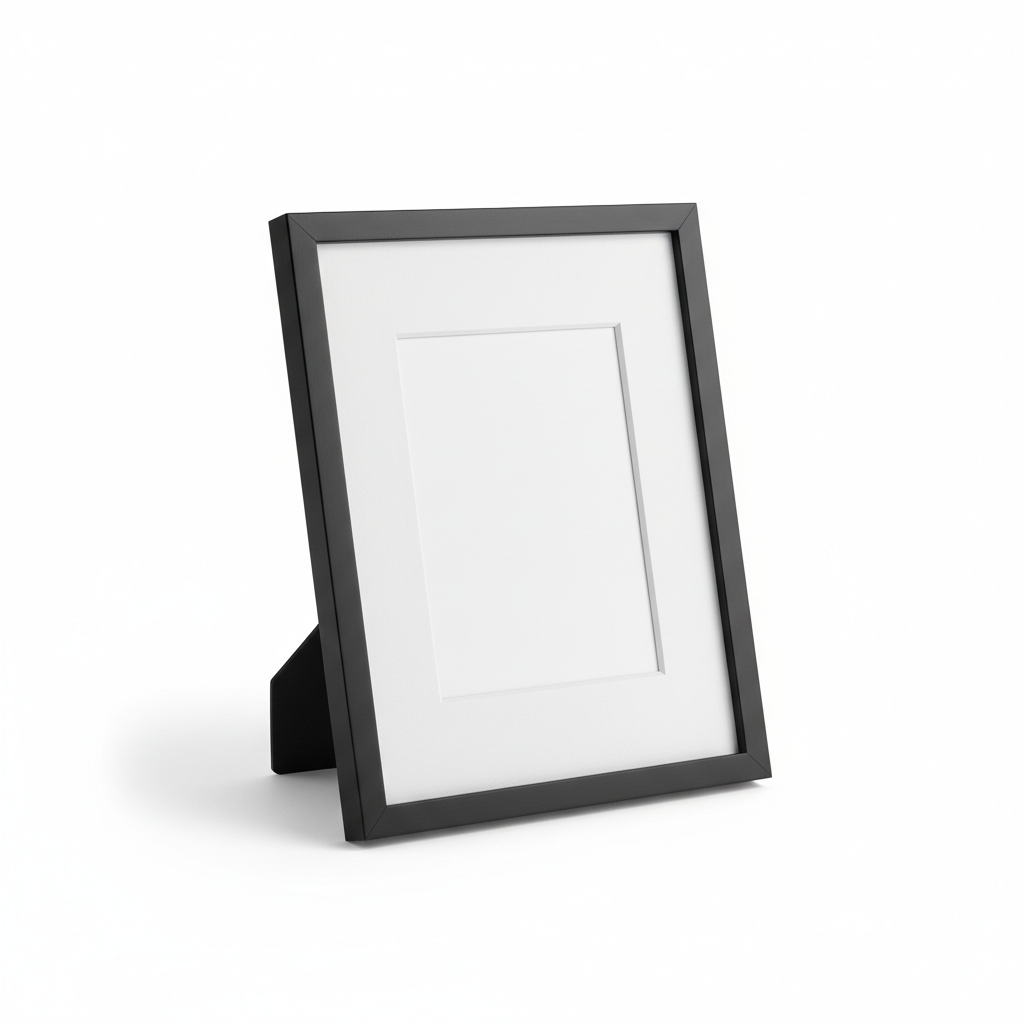 Black Metal Photo Frame 8x10 - Front View