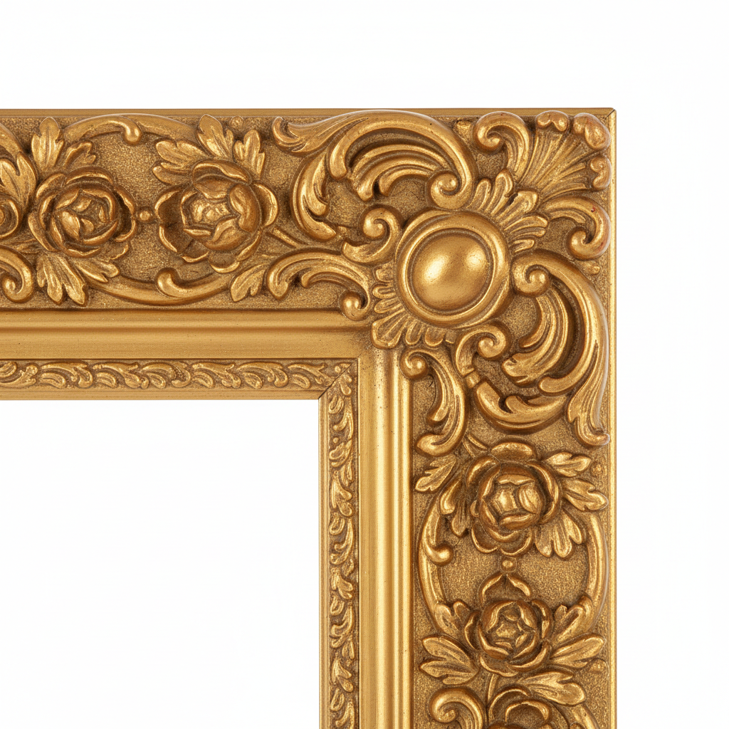 Gold Ornate Frame - Carving Detail