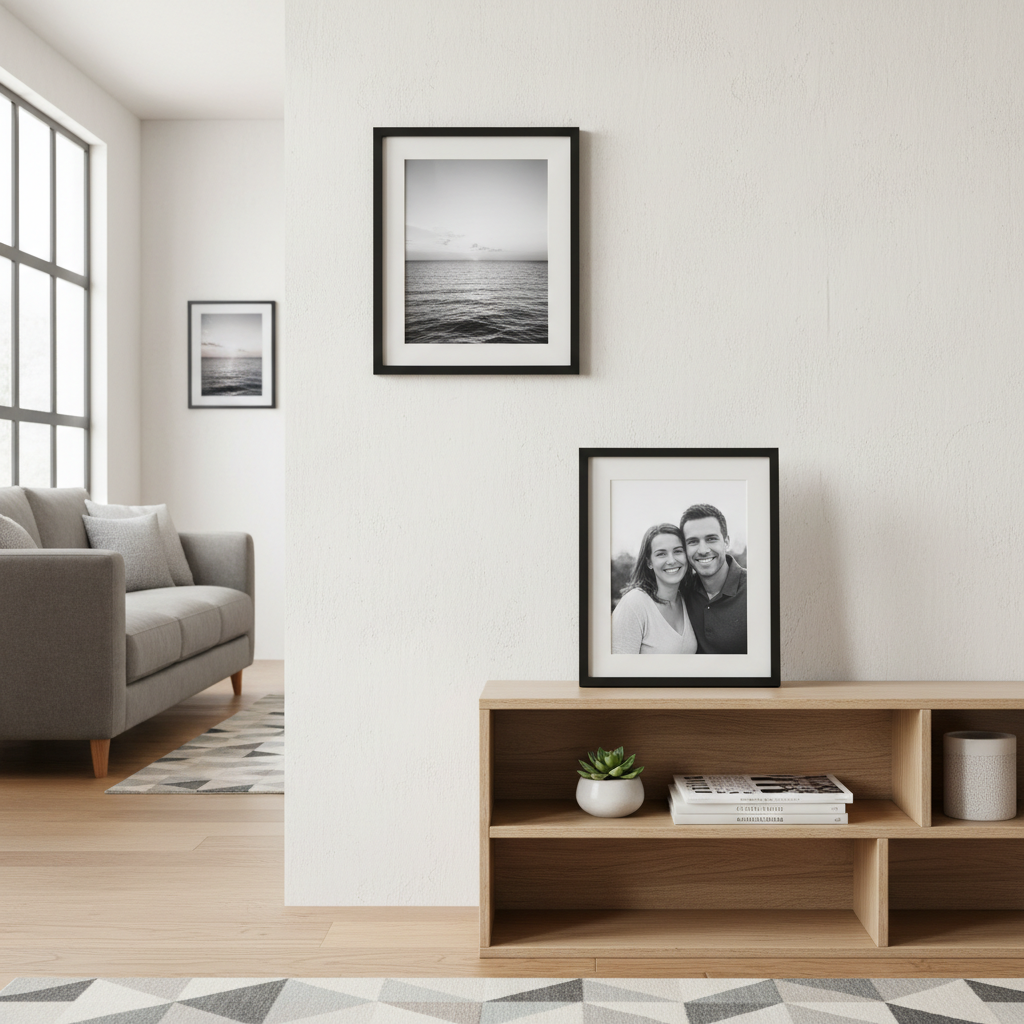 Black Frame 8x10 - Dual Display Lifestyle