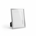 Silver Slim Metal Photo Frame 4x6 - Front View