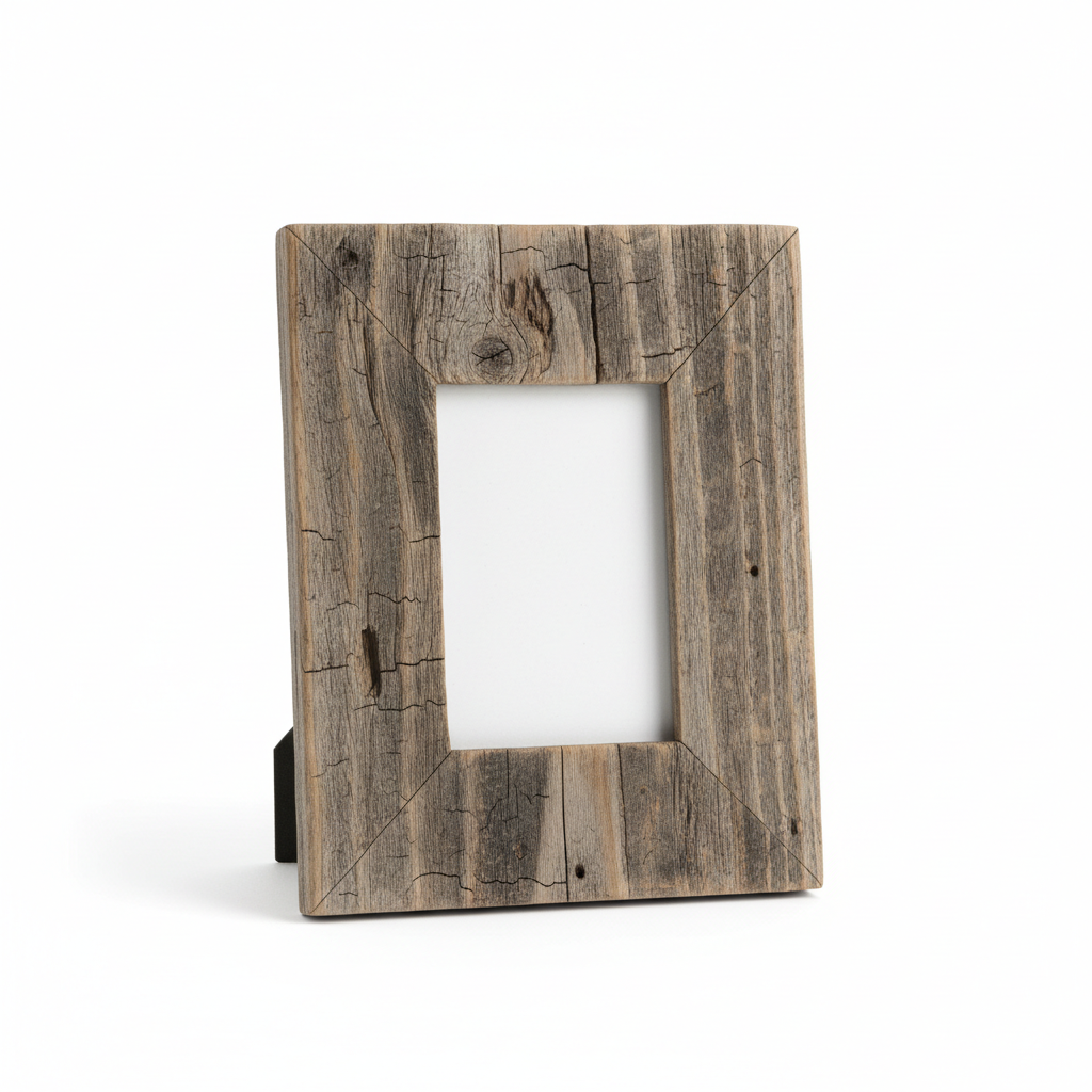 Rustic Barnwood Picture Frame 4x6 - Front View