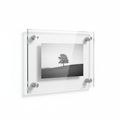 Floating Glass Photo Frame 8x10 - Front View